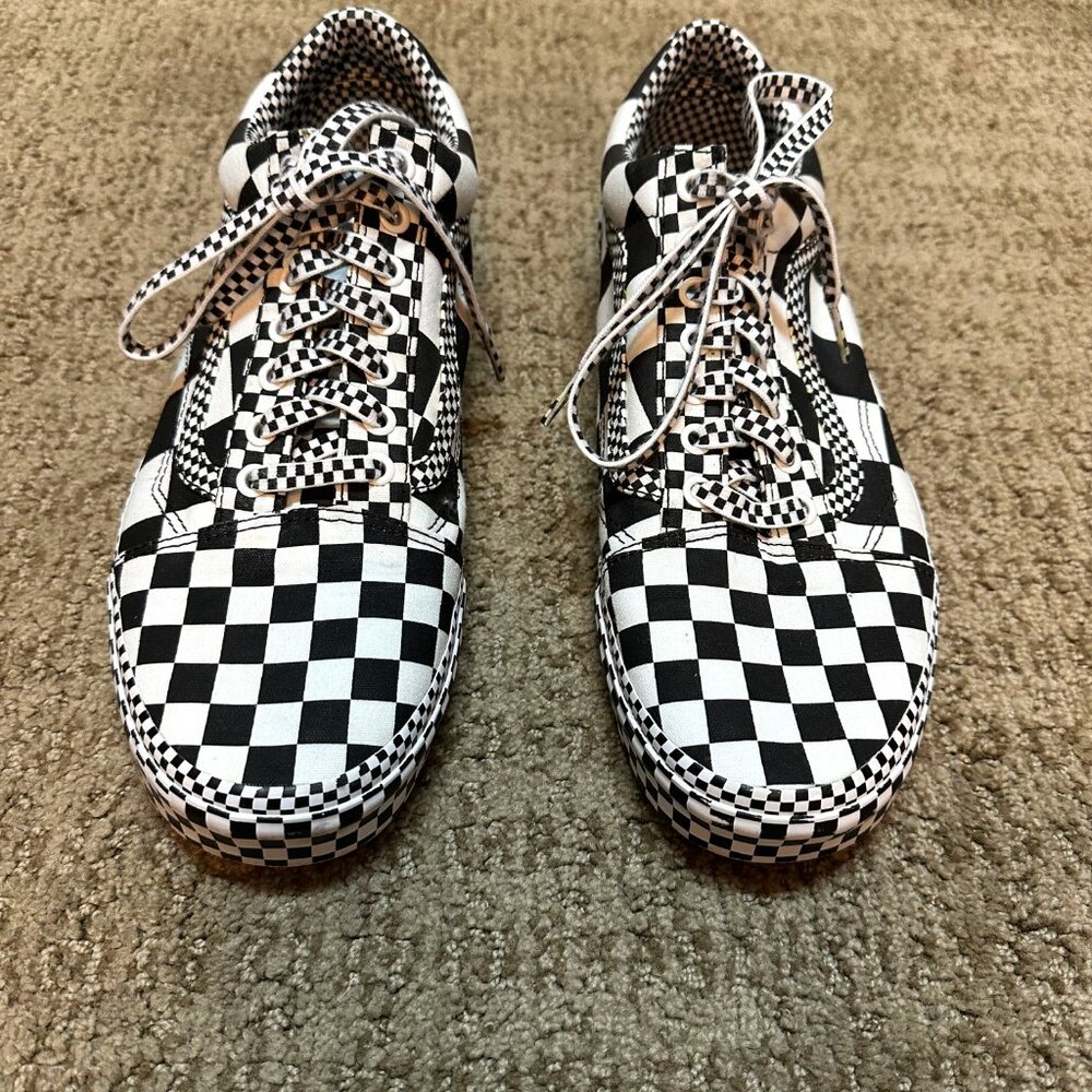 Vans - All Over Black & White Checkerboard - Men's Size 11